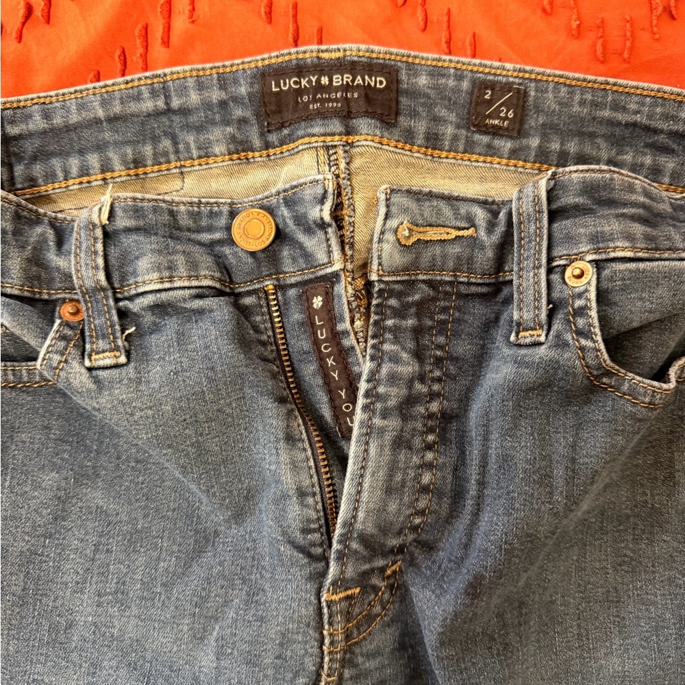 Lucky Brand Women's Blue Ankle Jeans